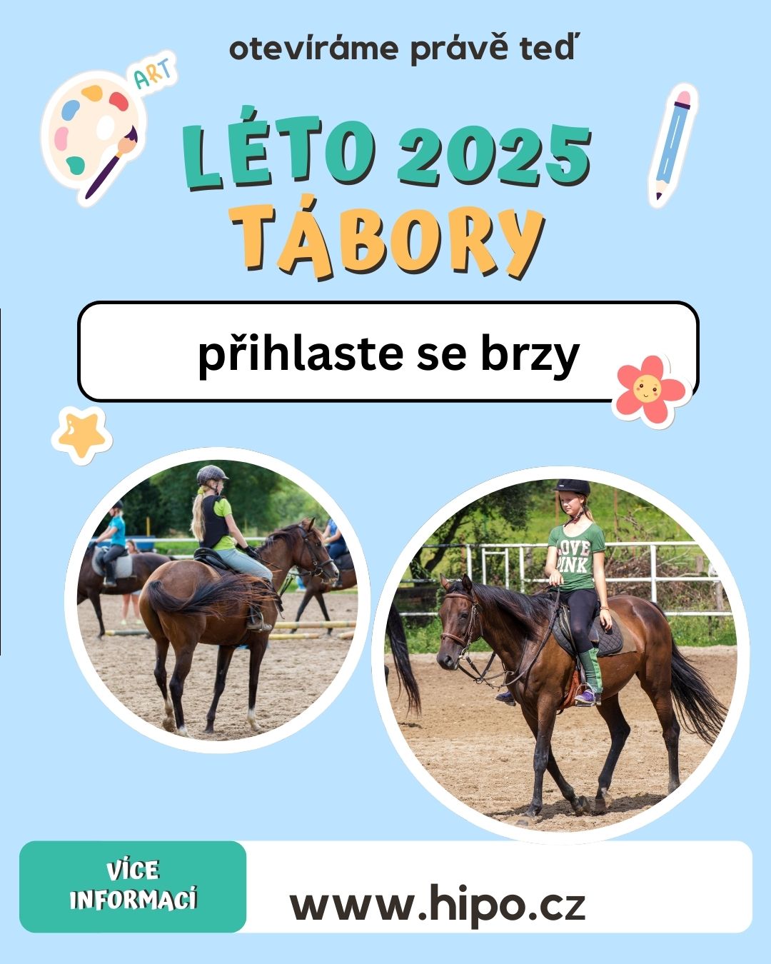 OTEVÍRÁME TÁBORY 2025